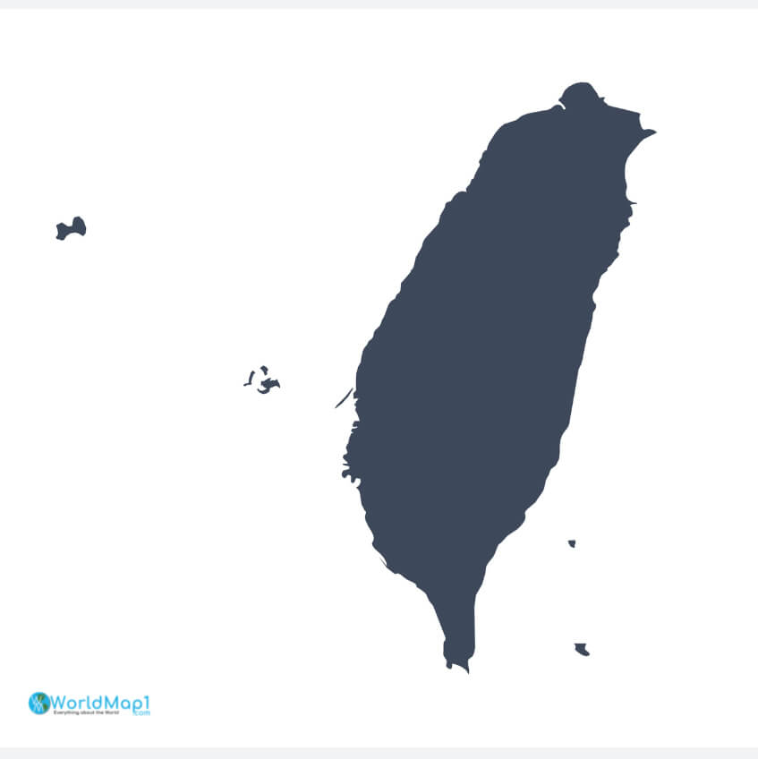Taiwan Blank Map